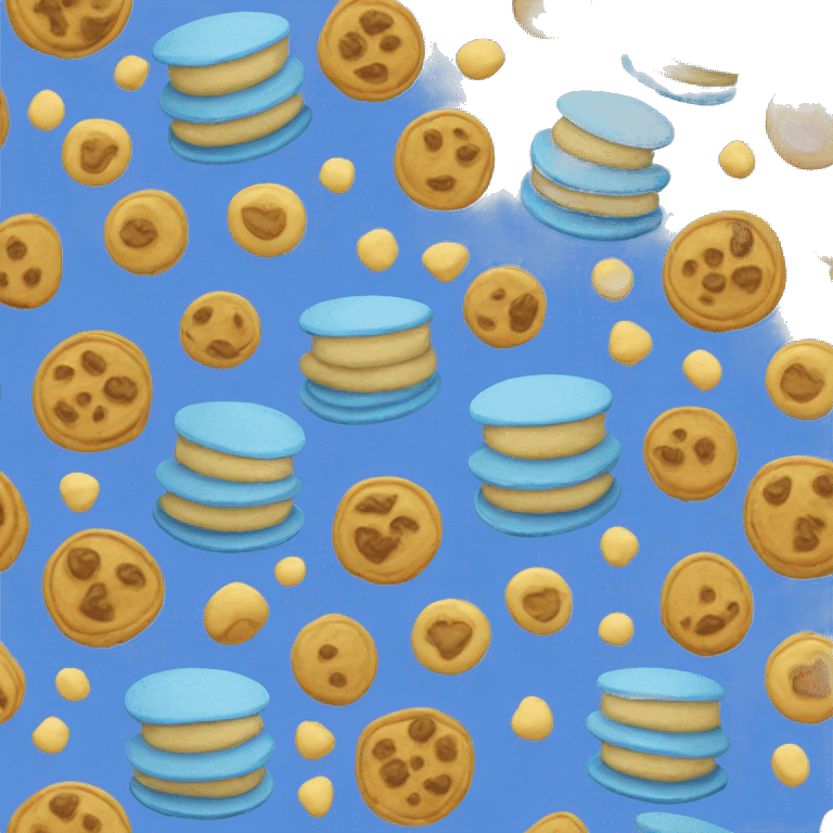 Blue pancakes emoji