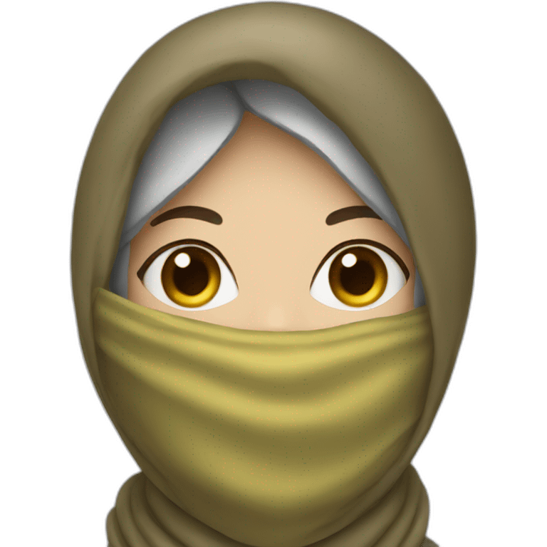 scarf masked woman emoji