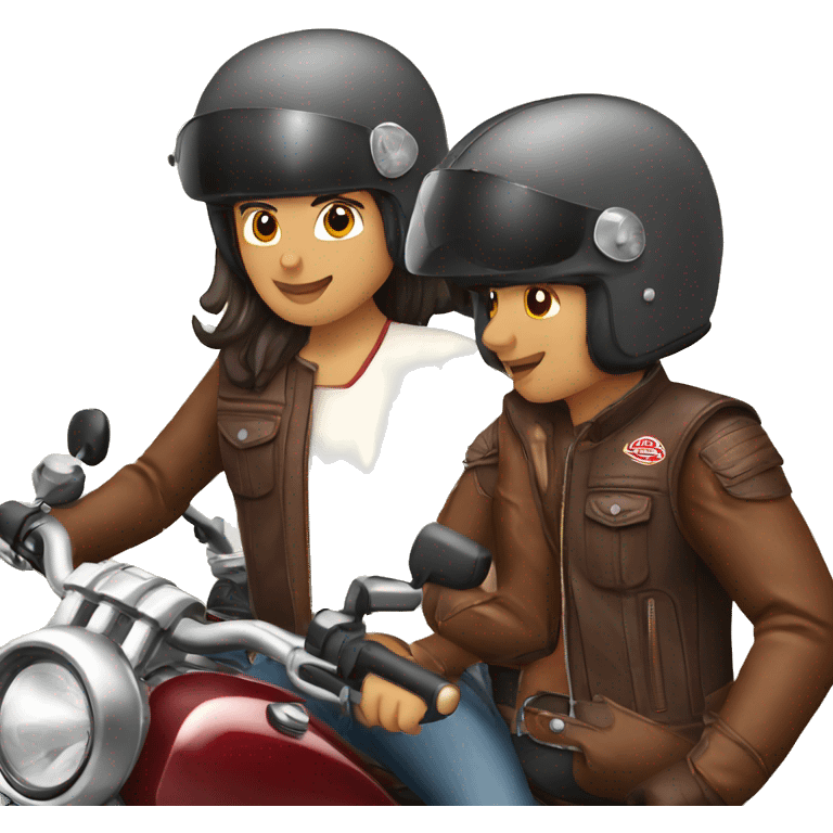 Indian motorcycle riders group emoji