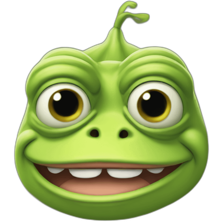 Pepe The Frog with Shrek ears emoji