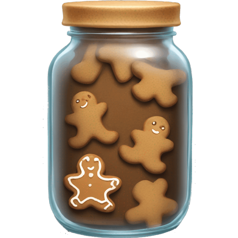 Jar of gingerbread cookies  emoji