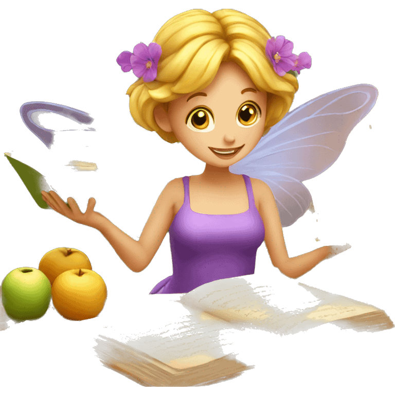 fairy reading recipe emoji