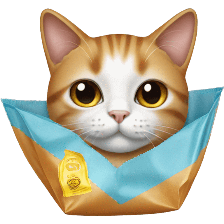 cat in a chip bag emoji