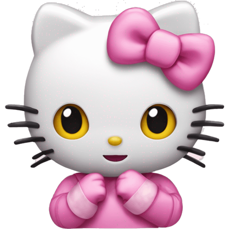 Hello kitty in pink emoji