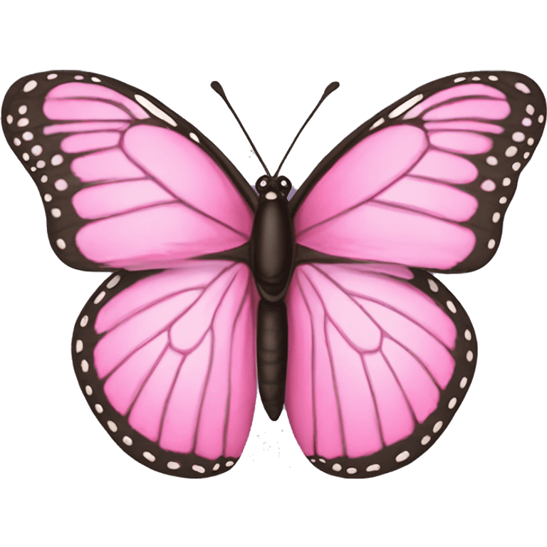 Pink monarch butterfly ￼ emoji