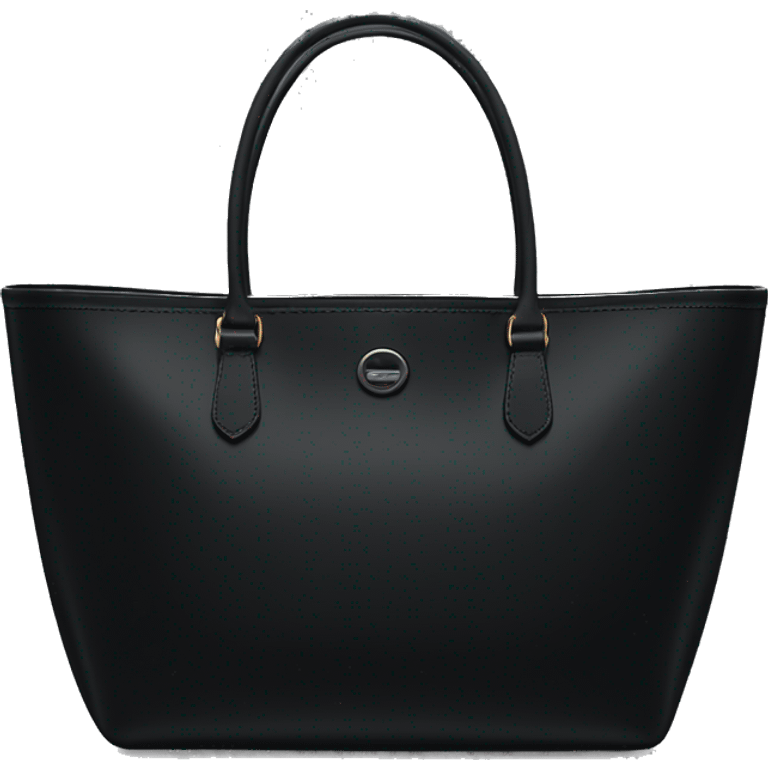 black long champ tote emoji