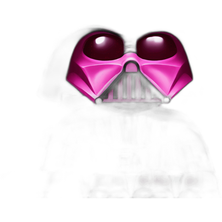 Dark Vader in pink emoji