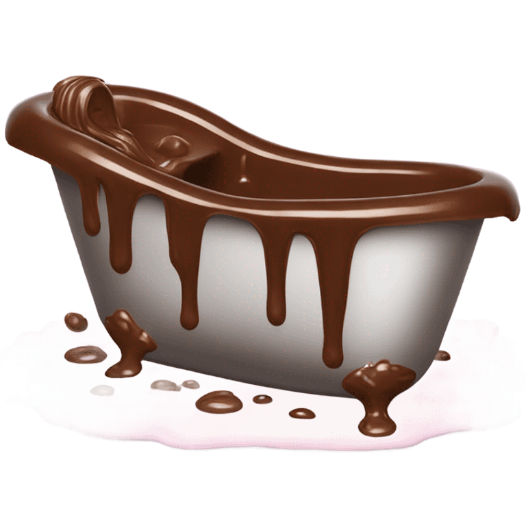 Melted chocolate bath  emoji