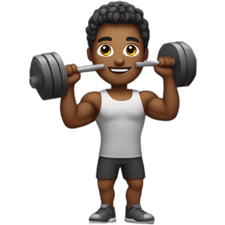 a software developer who is also an athlete and also lifts weights emoji