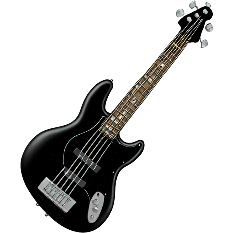 bass guitar black emoji