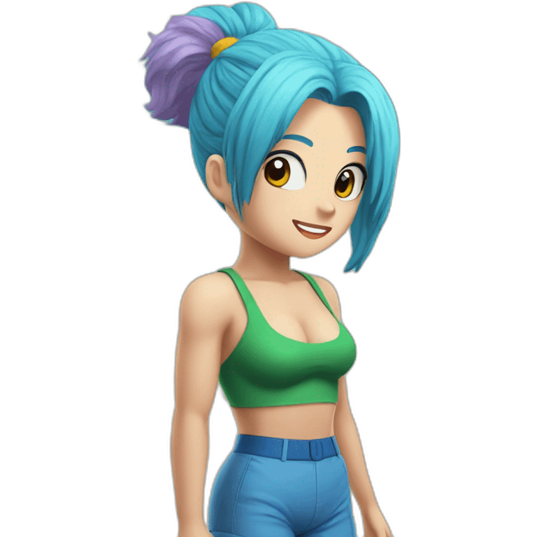 bulma on the beach emoji