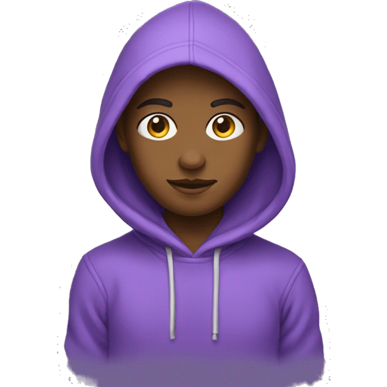 Violet hoodie emoji