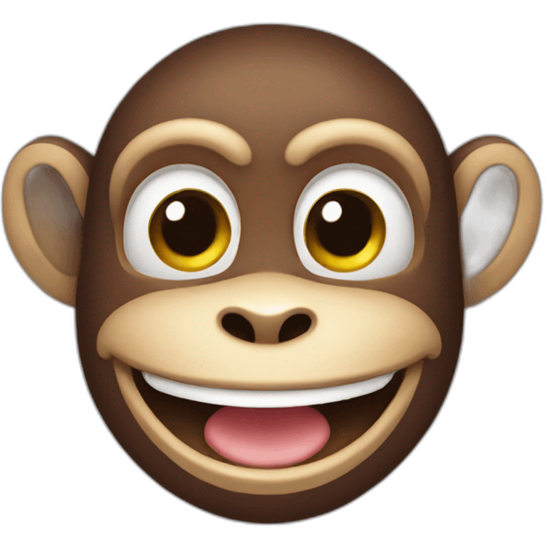 Monkey smile emoji