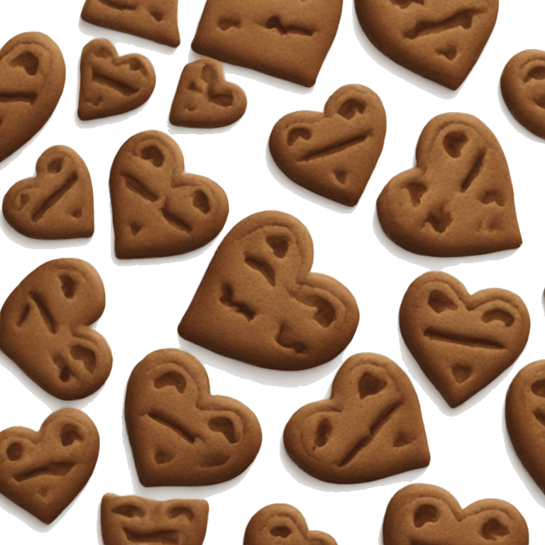 Heart ciocolate cookie  emoji