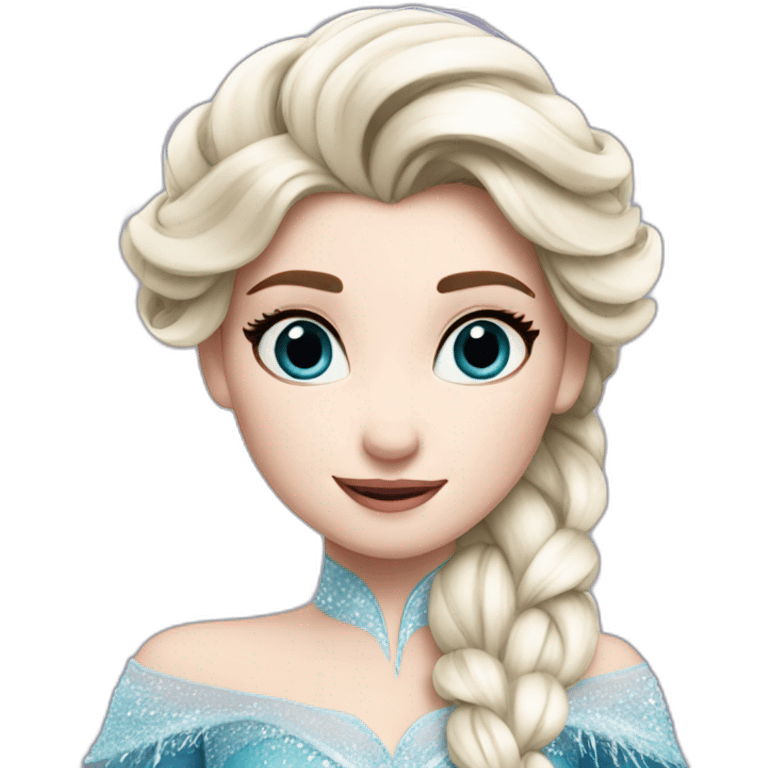 Elsa from frozen emoji