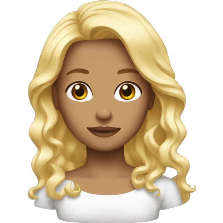 Blonde hair  emoji