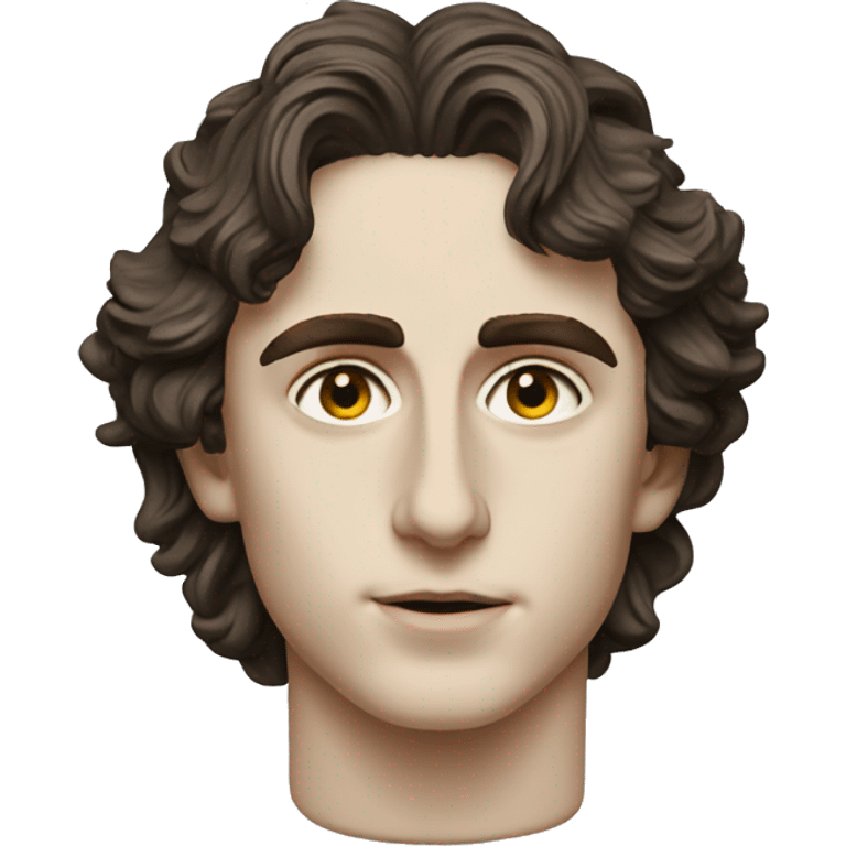 stone bust of Timothee chalamet emoji