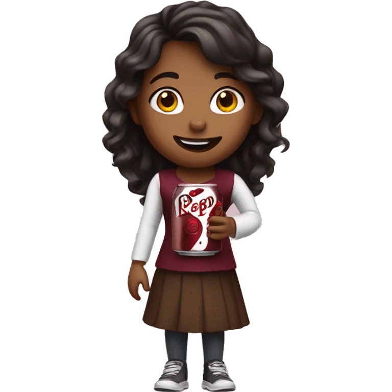 Girl with a Dr. Pepper emoji