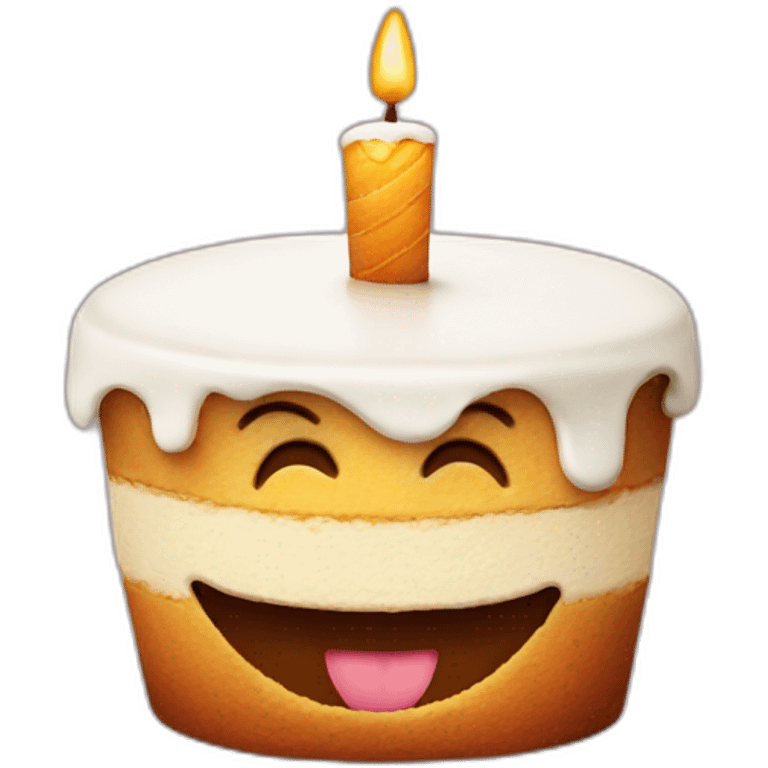 smiling cake  emoji