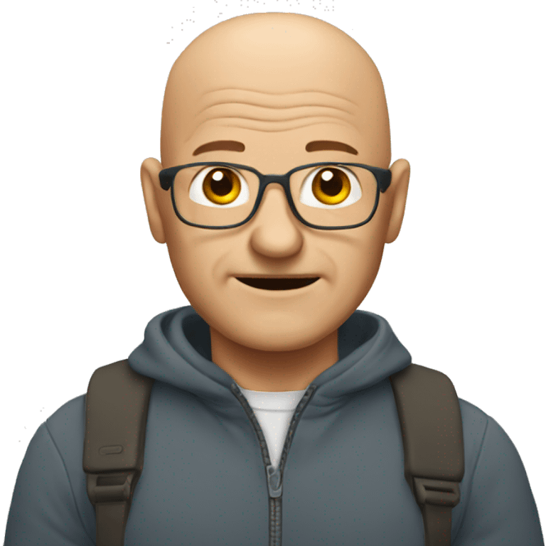 Bald older man emoji