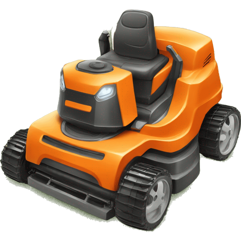 roboter lawn mower orange emoji