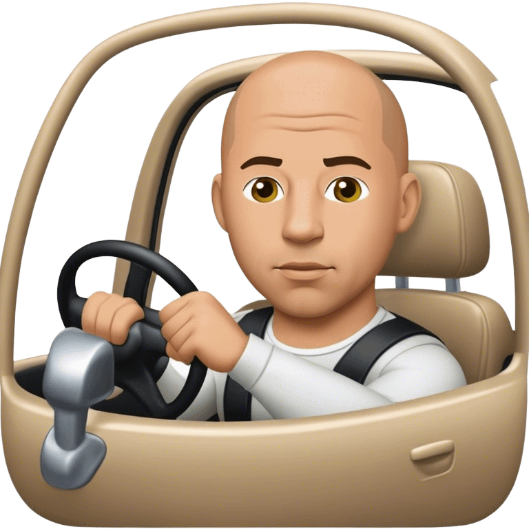 vin diesel driving  emoji