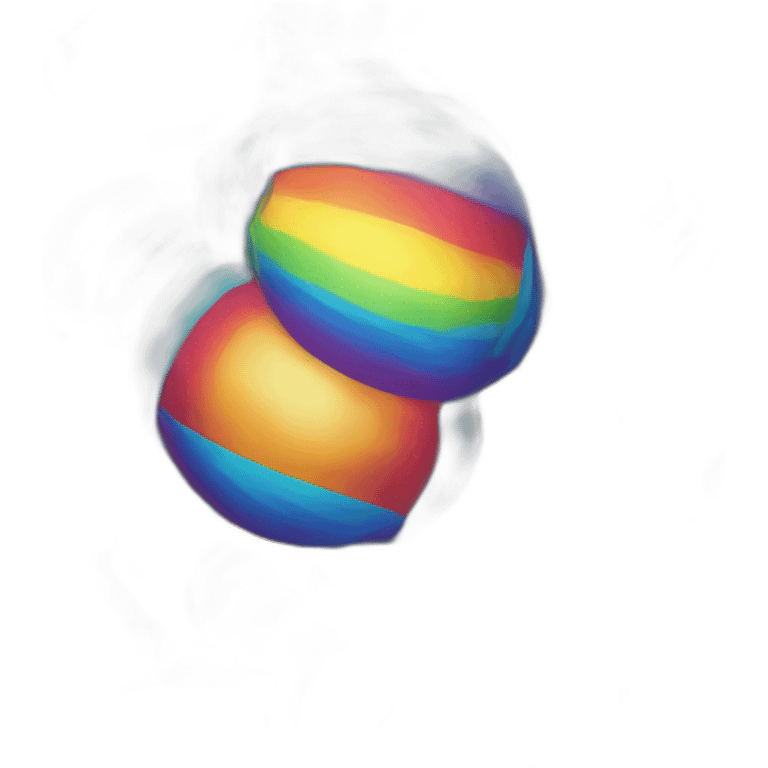 Rainbow ball emoji