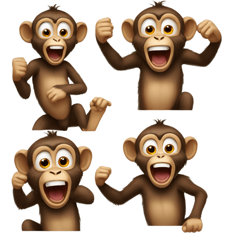 Monkey going crazy emoji