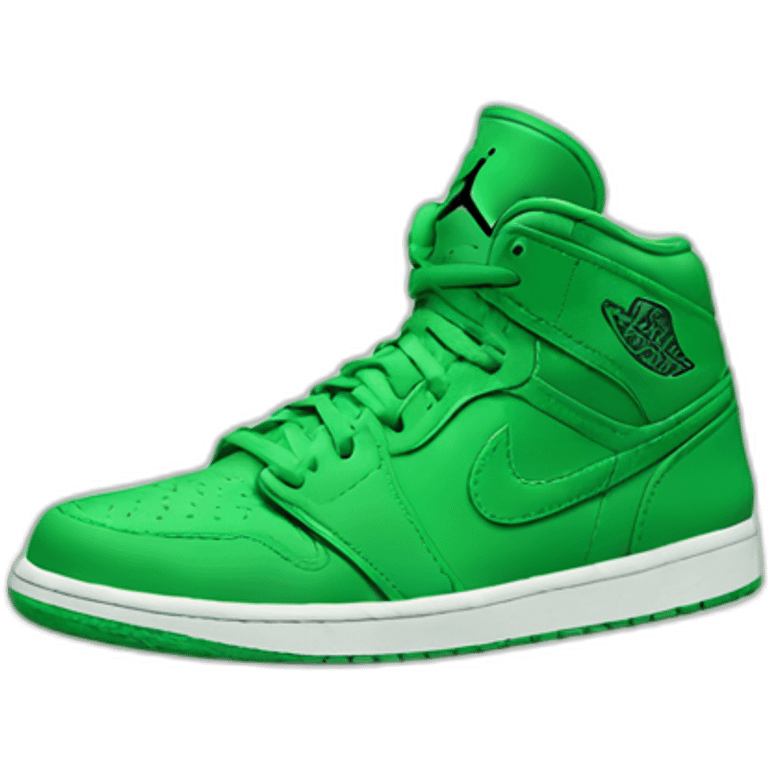 green air jordan emoji