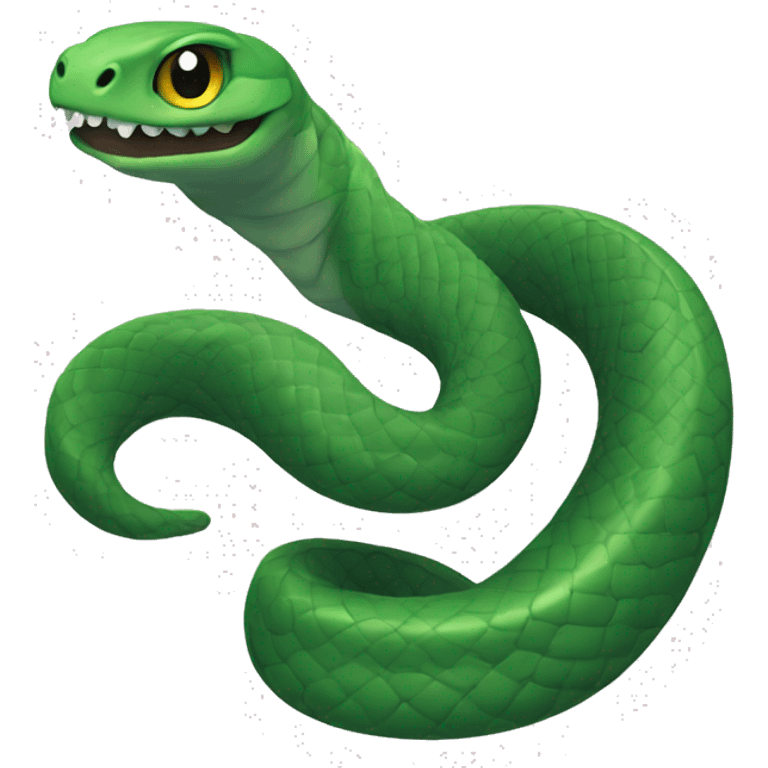 Harry Potter Slytherin cute snake mascot  emoji