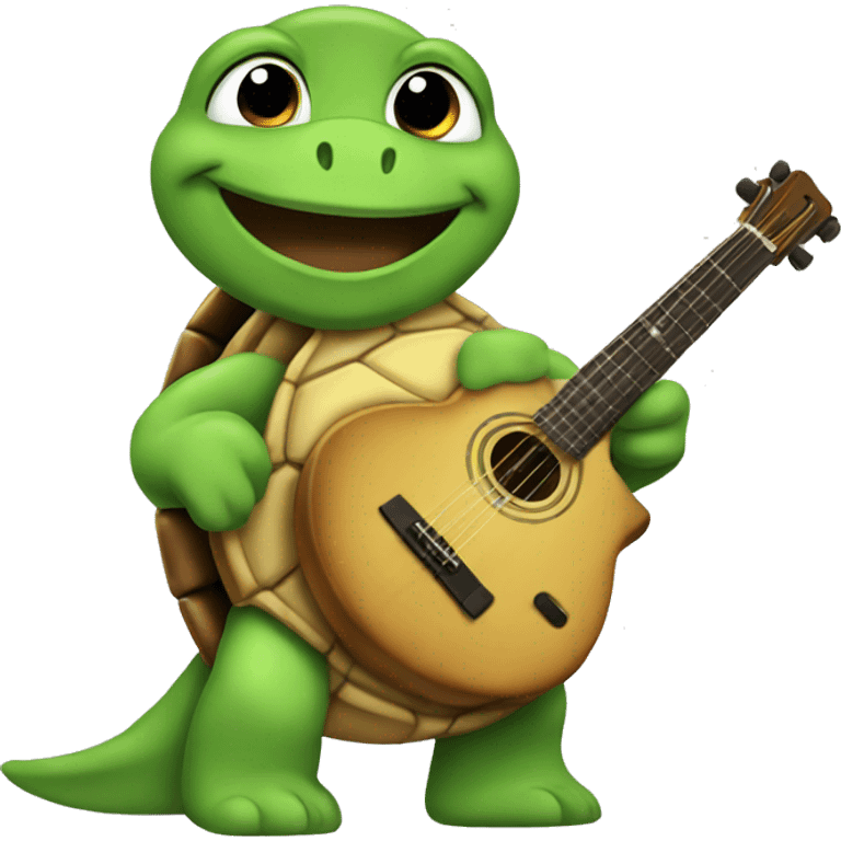 music turtle emoji