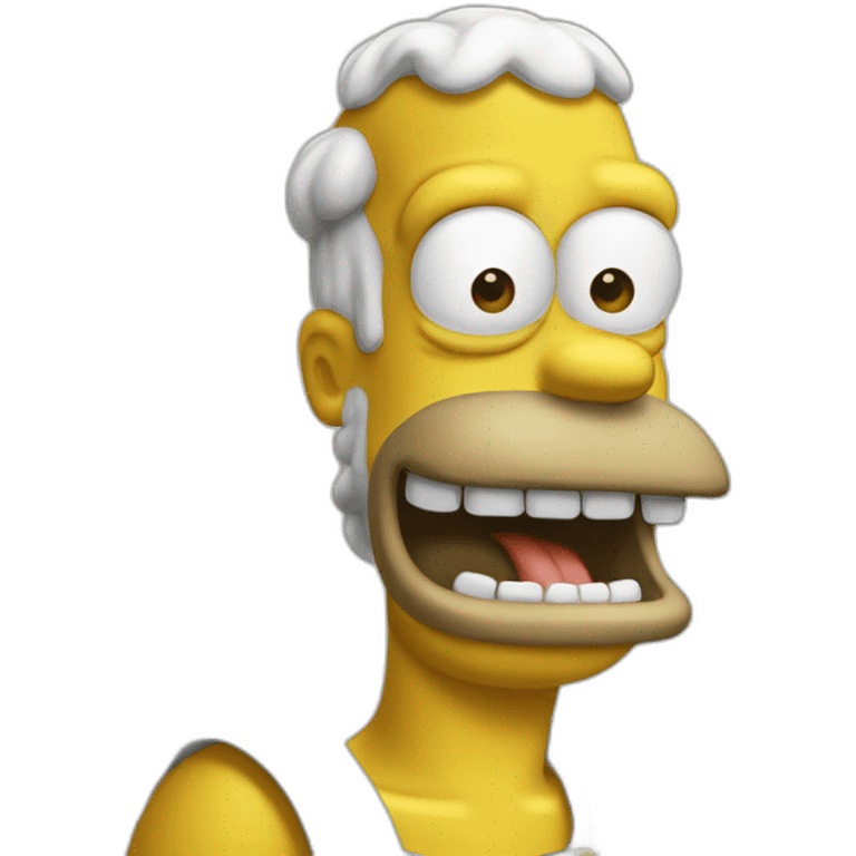 Homer qui mange emoji