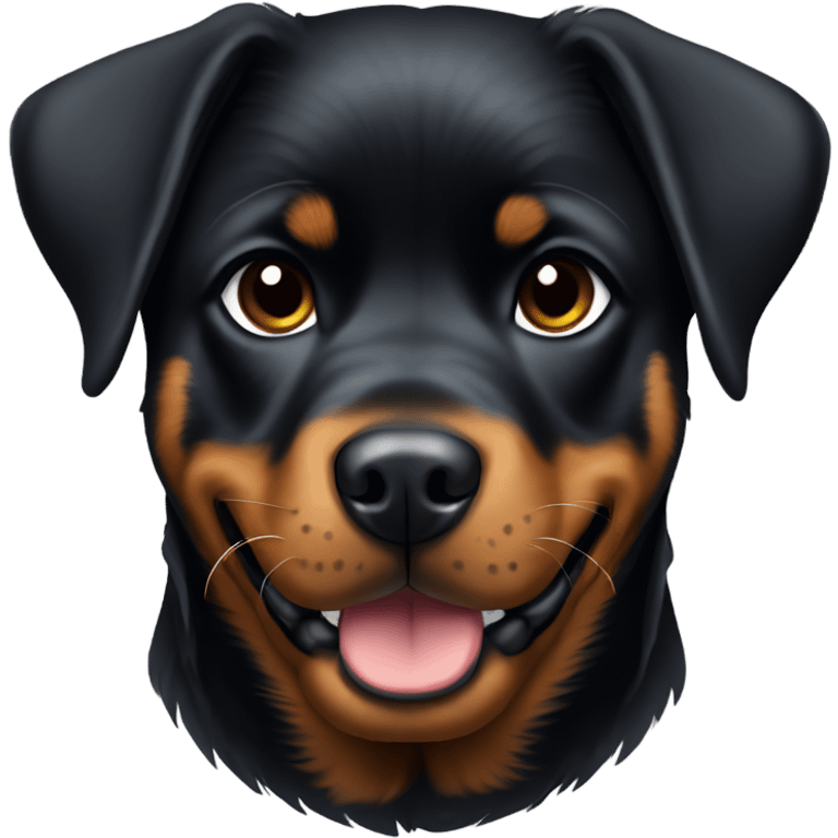 Rottweiler puppy emoji