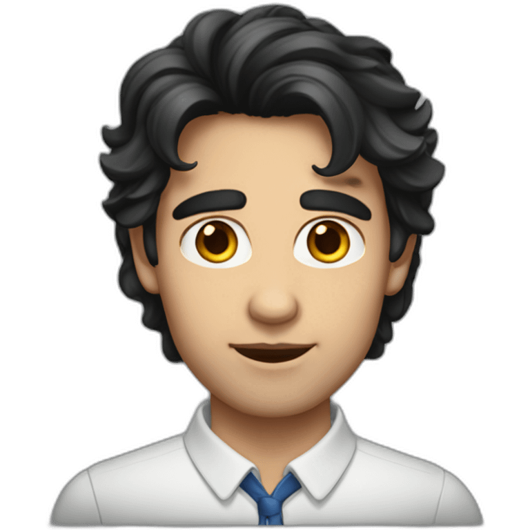 European dark hair Tino emoji