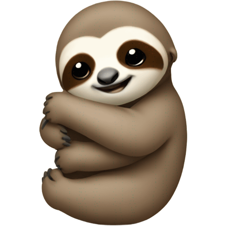 Baby sloth giving a hug  emoji