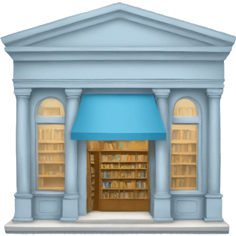 Light blue bookstore emoji