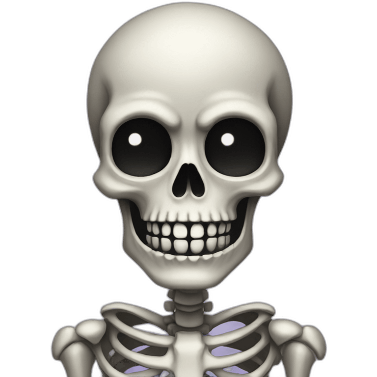 spooky scary skeleton emoji