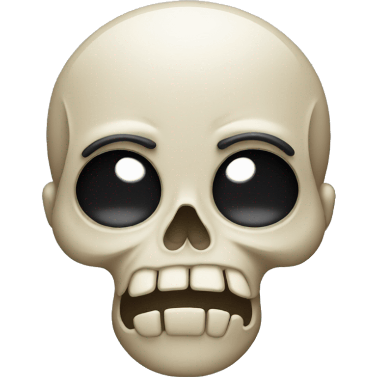 skull emojie crying  emoji