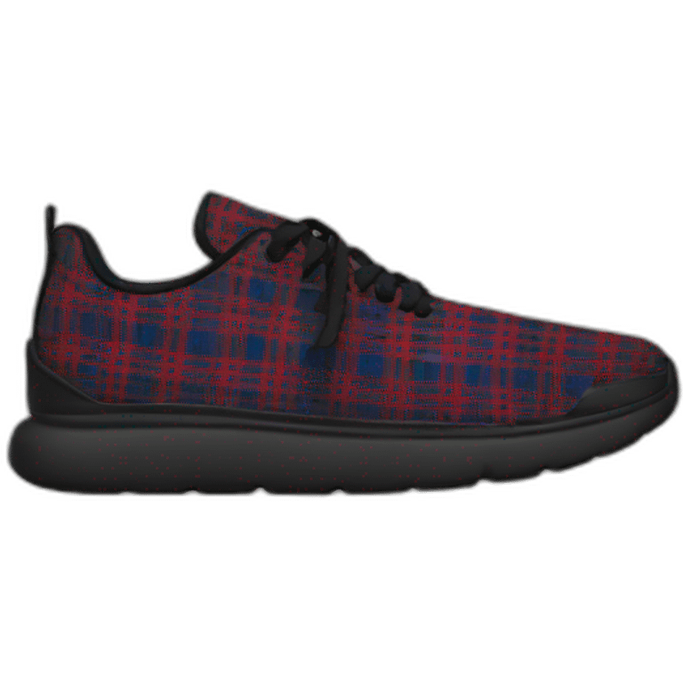 Tartan mesh sneakers emoji