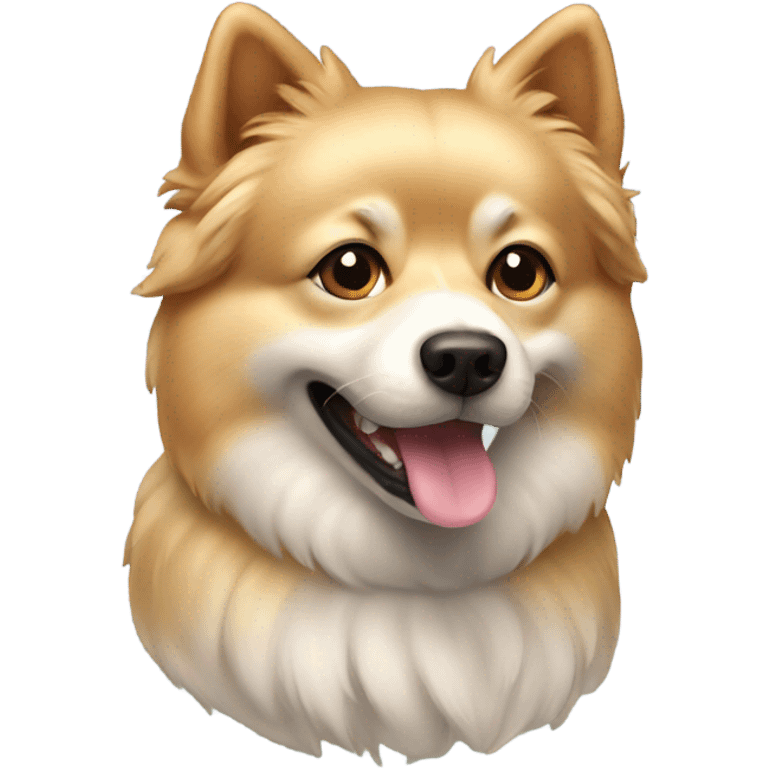 spitz dog golden emoji