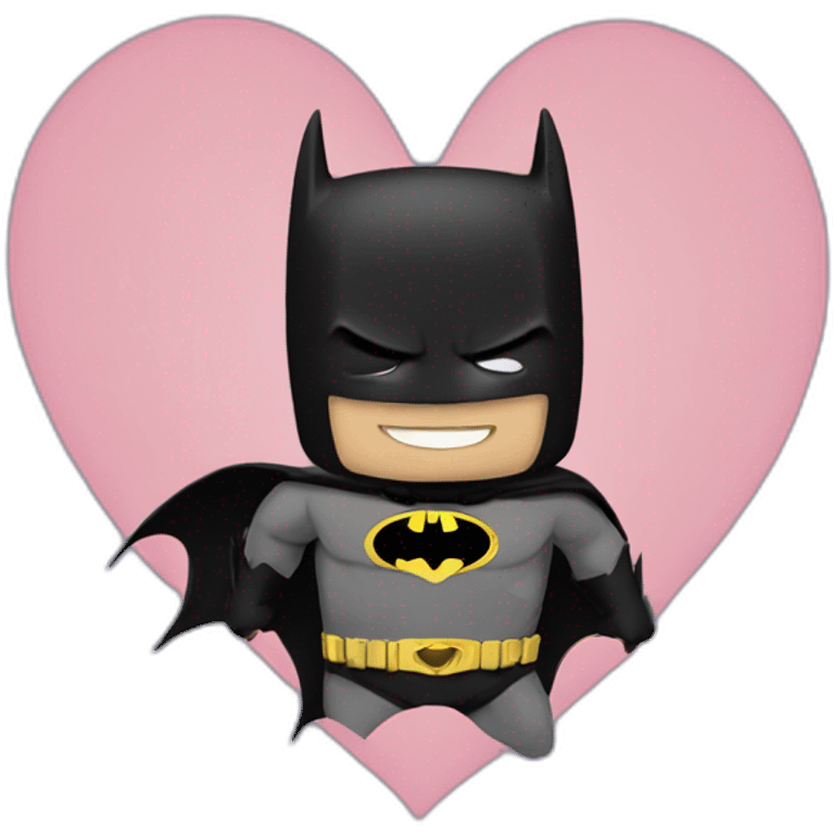 Batman falling in love emoji