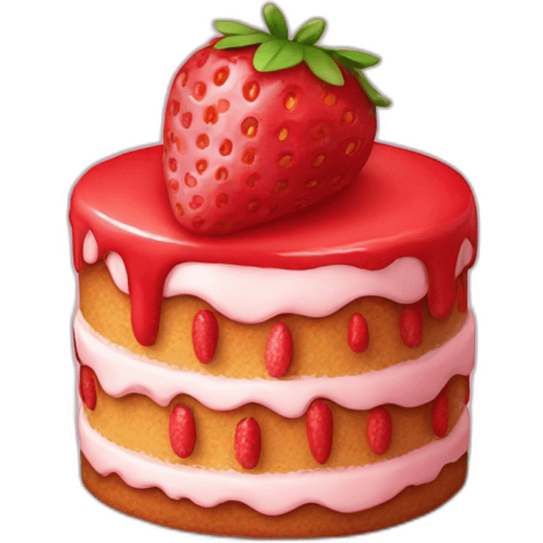 strawberry cake emoji