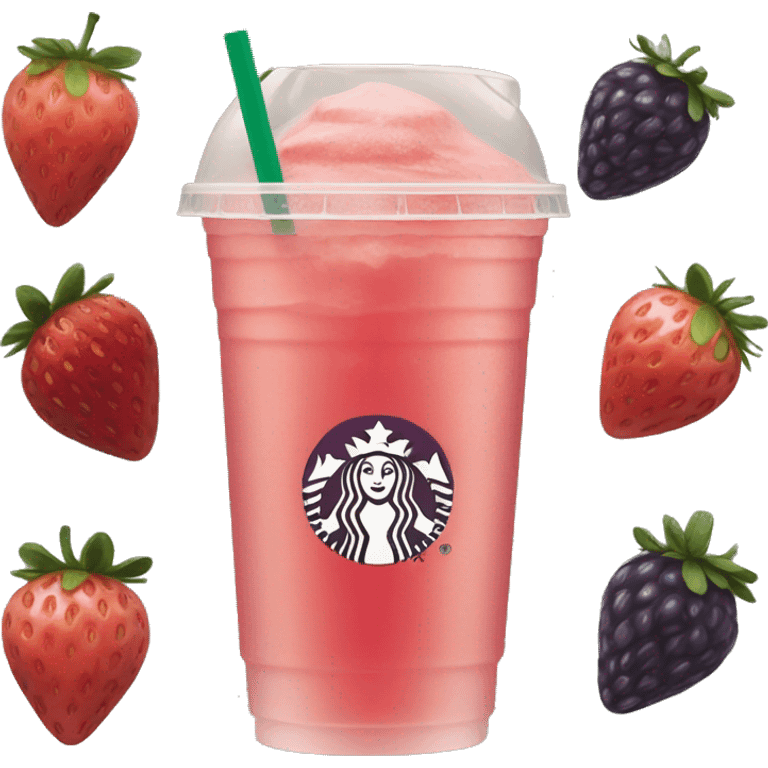 strawberry acai lemonade starbucks emoji