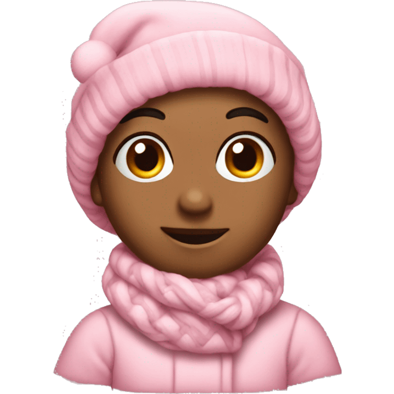 Cozy Christmas pink  emoji