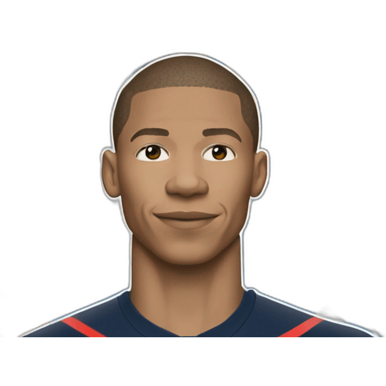 Mbappé avec coupe du monde emoji