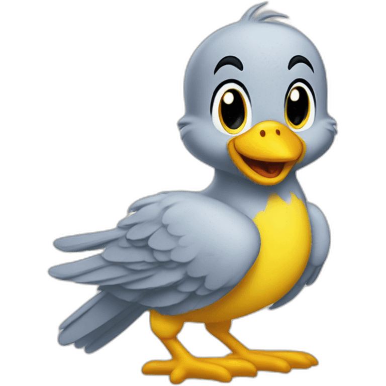 Tweety cartoon in baby looney tunes emoji