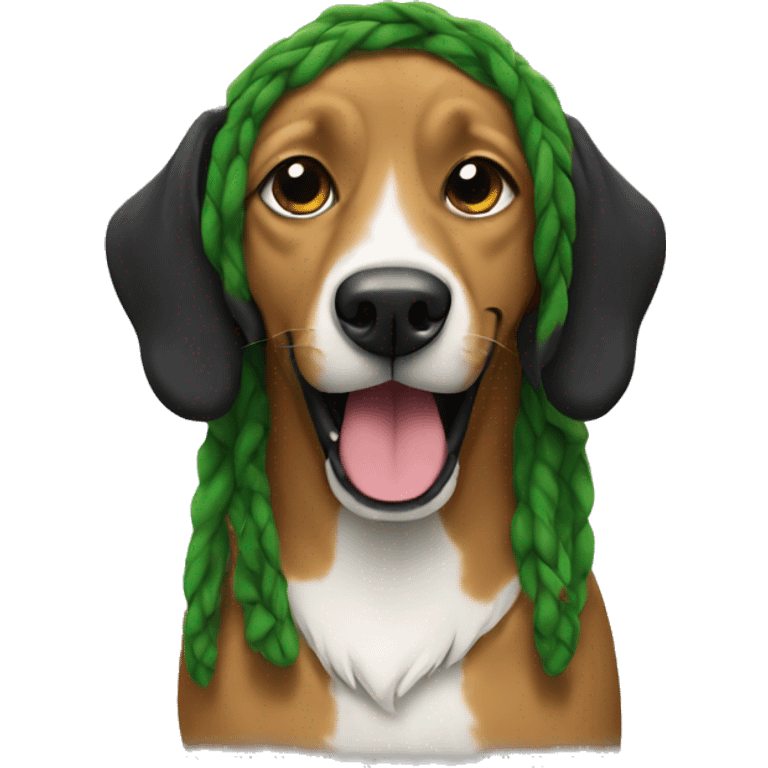 Reggae dog emoji