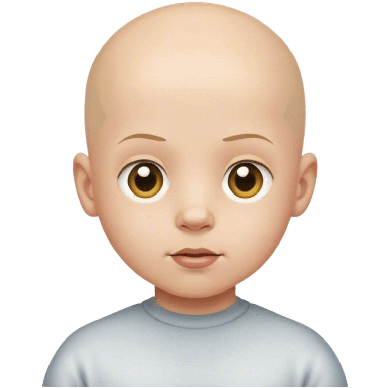 Bald child emoji