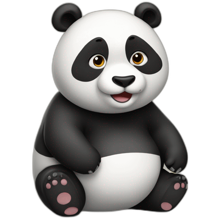 very fat panda emoji