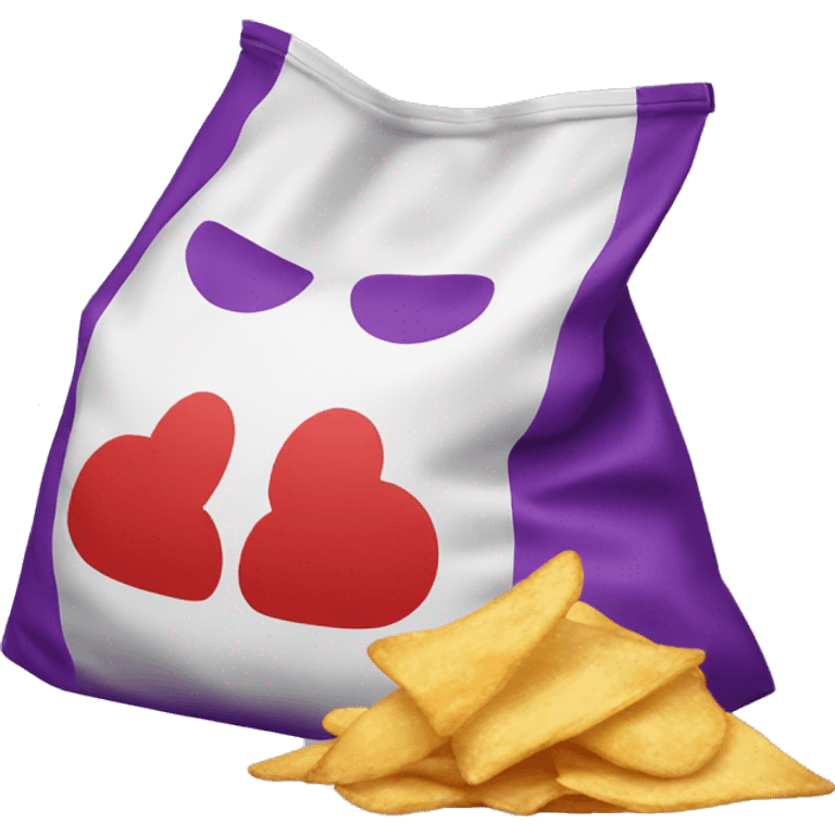 CHIPS RED, PURPLE BAG emoji